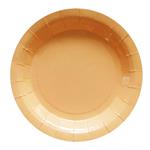 Plato redondo gde. liso salmón 8u